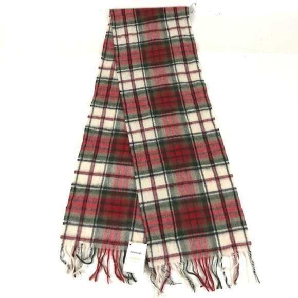 $108 Unisex EDINBURG 100 % Soft Cashmere Checked